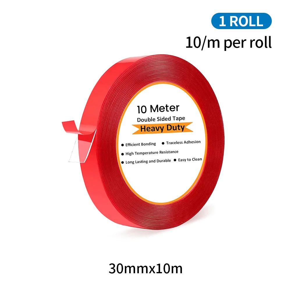 High-Strength Transparent Waterproof Double-Sided Tape - No Residue, Self-Adhesive
