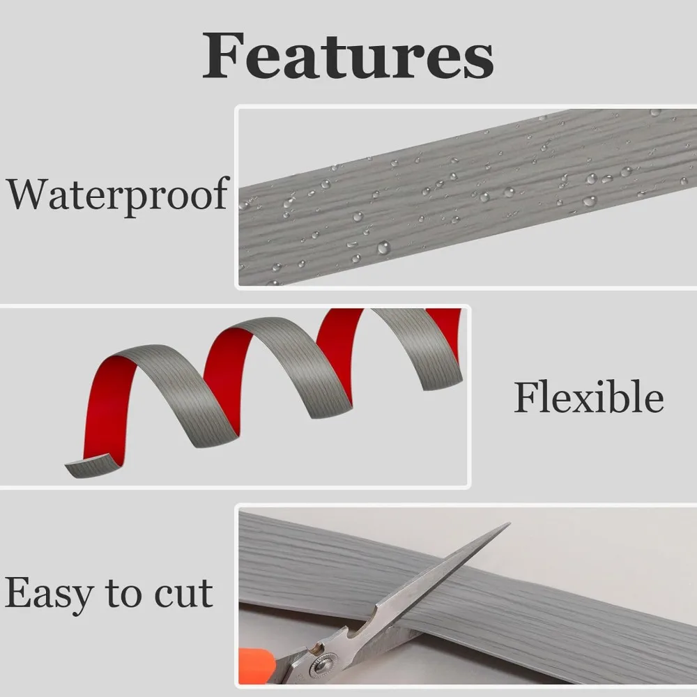 Self-adhesive Floor Cover Strips Carpet Edge Trim Strip Floor Transition Door Threshold Gaps Door Bottom Sealing Strip 1pc 1m/3m