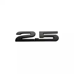 Sleek 3D Metal Car Emblem Letters - Premium Fender Badge Sticker (2.5 Black)
