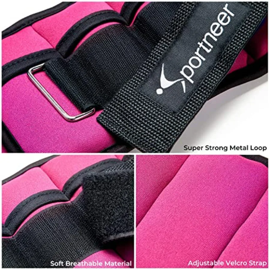 Adjustable Ankle Weights with Hand Weights Set