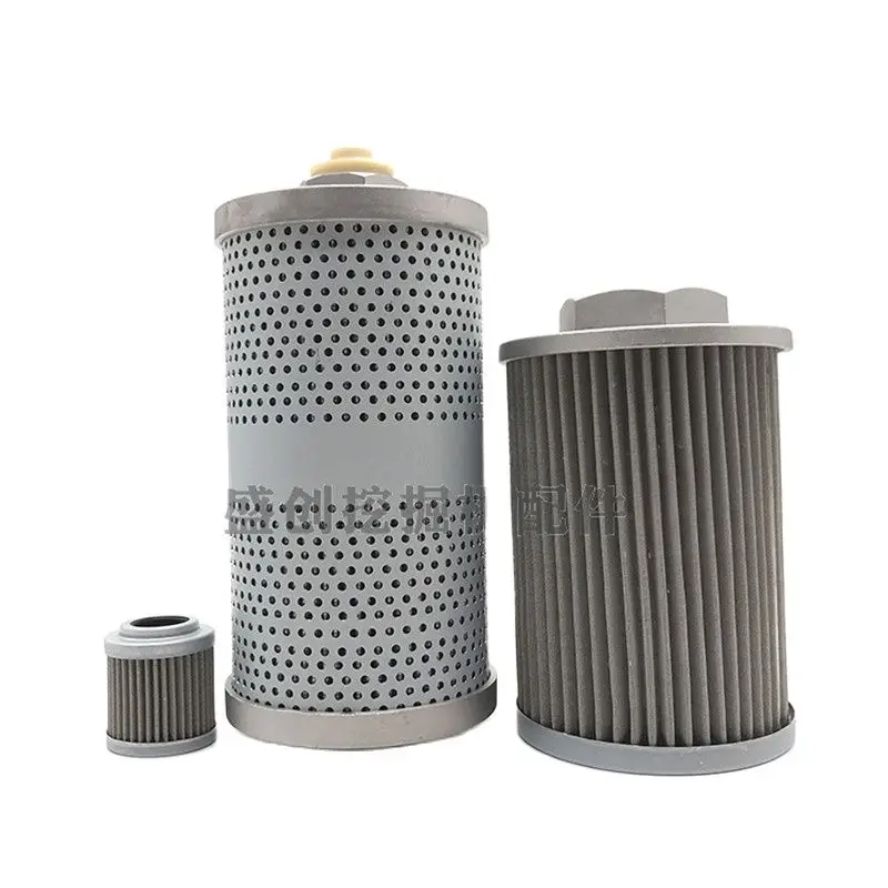 For excavator Kubota KX151 155 161 163 165 Hydraulic return filter element Oil inlet grid Pilot oil filter Diesel fitting