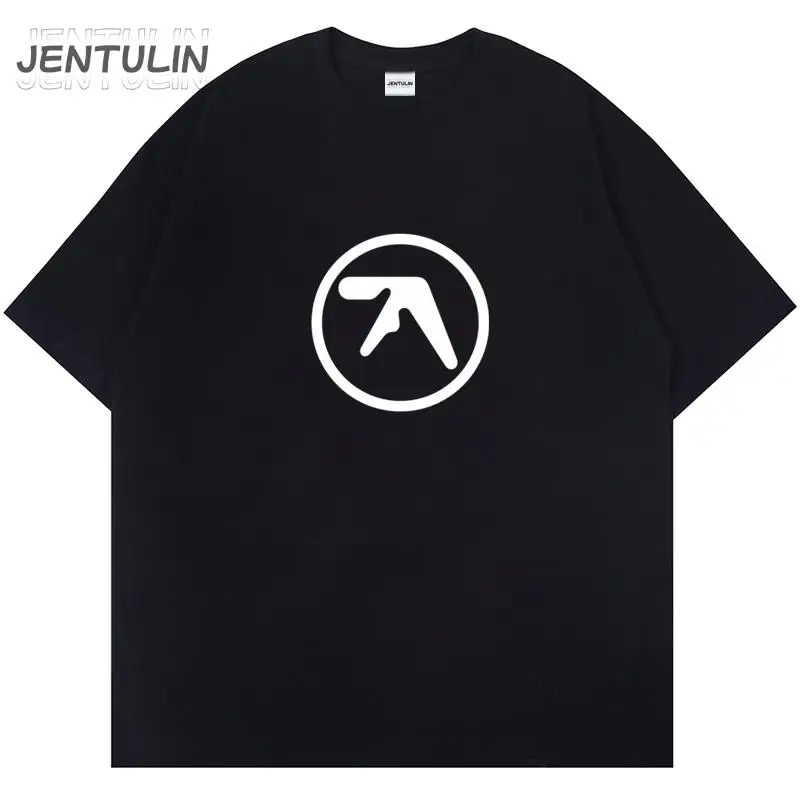 Punk Aphex Twin Print T-Shirt Oversize Hip Hop Men's Streetwear