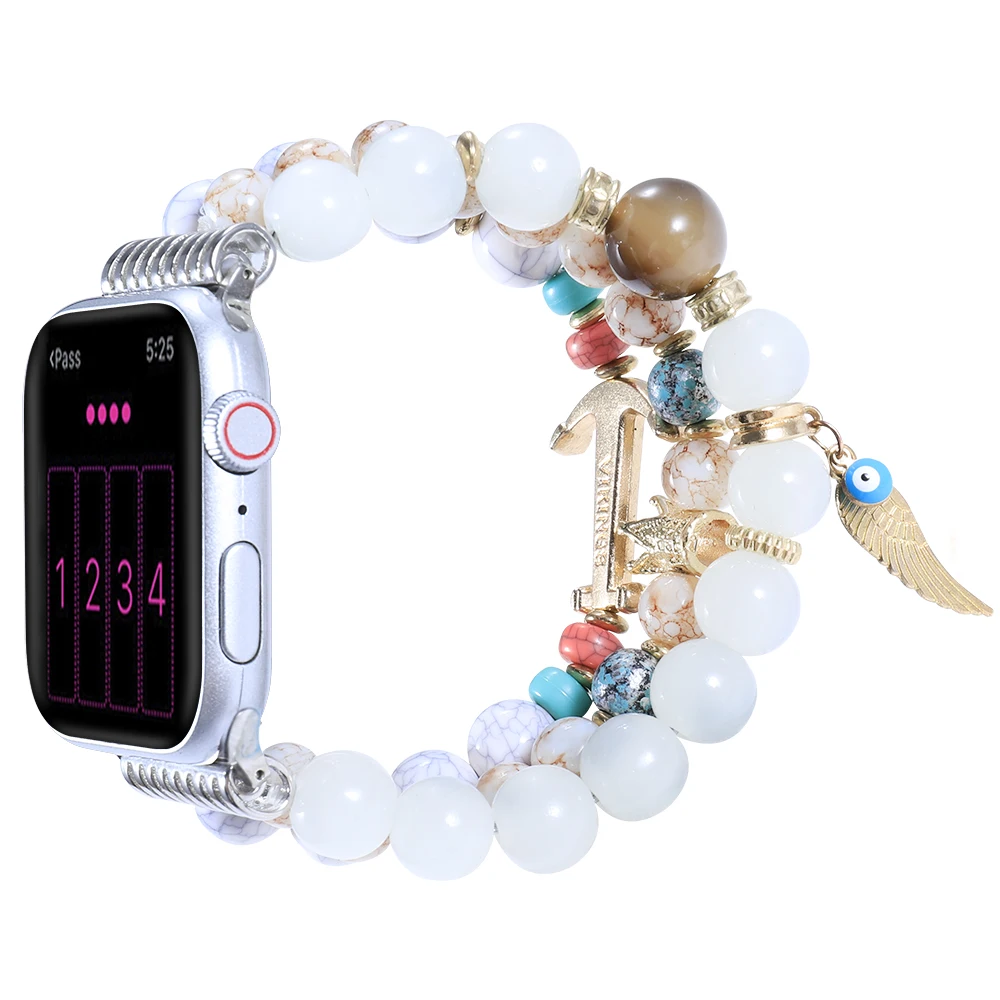 Jewelry Bracelet Loop Strap For Apple watch band 45mm 44mm 42mm 41mm 40mm Women Wristband For iWatch Ultra 8 7 6 5 4 3 SE Correa