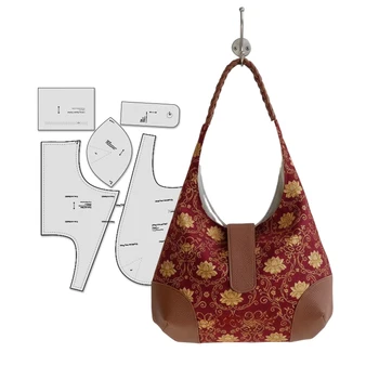 Modelli di cucito per borse HOBO, modelli di cucito per borse in scala 1:1, eleganti modelli prototipi di borse HOBO