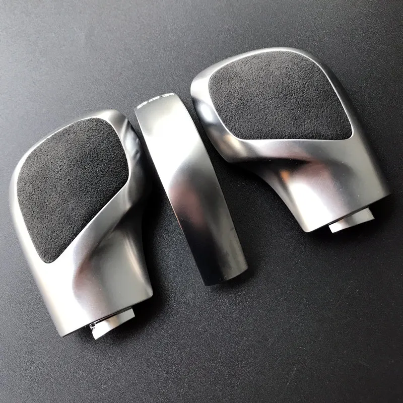 

Chrome Matt With Leather Shift Knob Gear Side Cover DSG Emblem For VW Golf 6 7 R GTI Passat B7 B8 CC R20 Jetta MK6 GLI