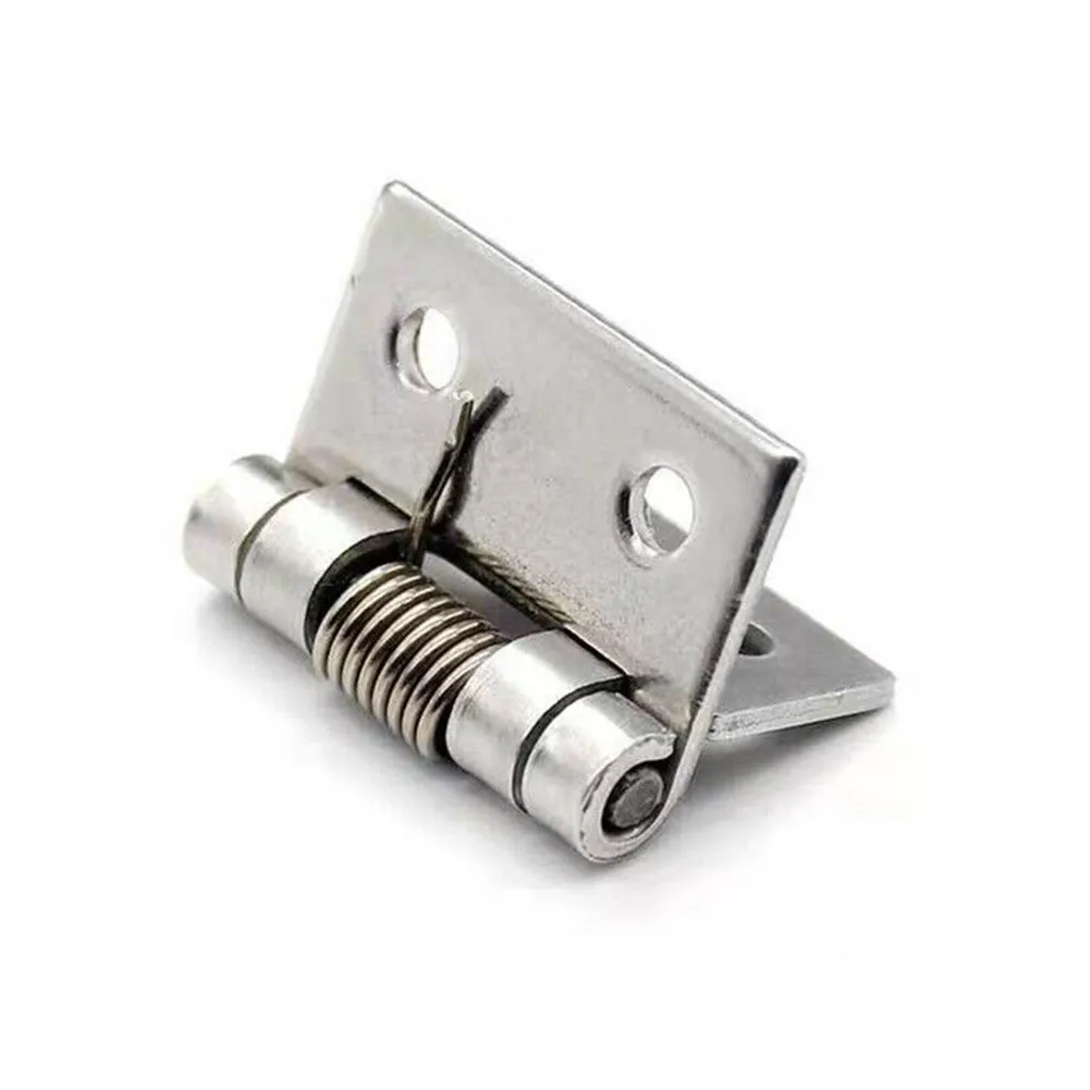 Door Hinges Spring Hinges Brushed Finish Durable Replacement Self Closing Spring Stainless Stee Stainless Steel