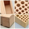 98 Holes Wooden Tool Organizer Box Leather Craft Tool Wood Holder Rack Drill Bits Organizer Tools Organizer Storage 4