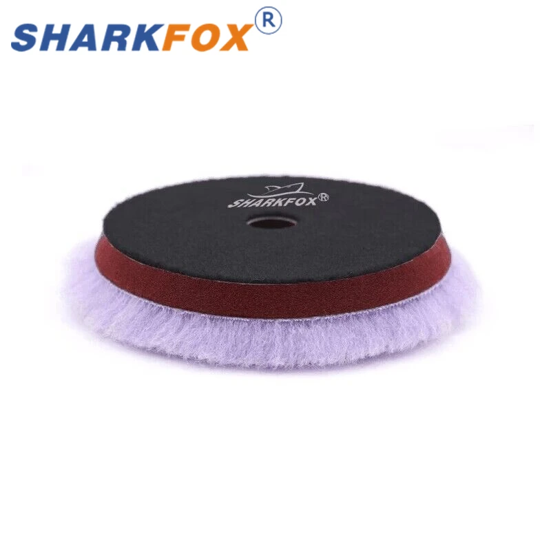 Sharkfox  5 Pieces/lot  5/6 Inch Wool Polishing Pad High Density Lambs Woollen Polish Buffing Pad Car Polisher Buffing Waxing 6