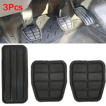 Set di 3 Tappetini per Pedali Auto, Antiscivolo e Resistenti all'Usura, per Frizione, Acceleratore e Freno, Copri Pedali in Gomma per Camion