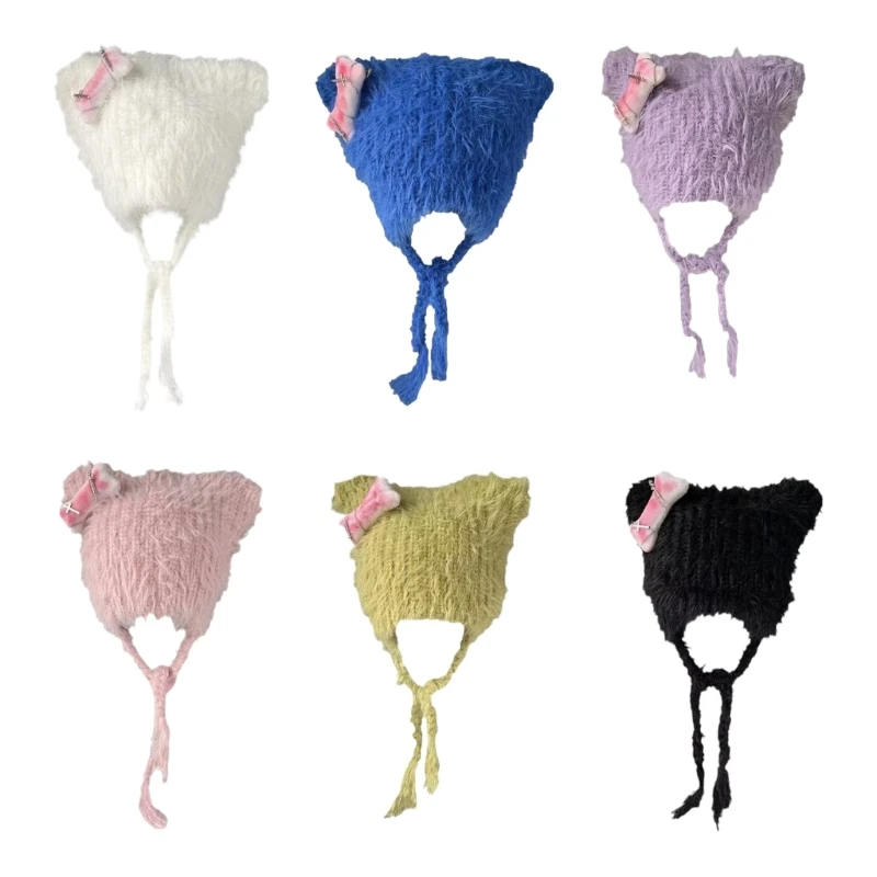 

Party Hats Easter Cat Ear Decorations Winter Knitted Hats Cool Photo Props