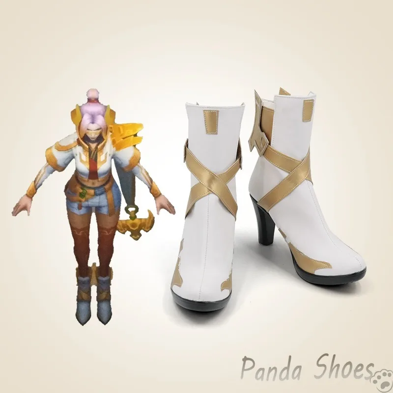 

Туфли для косплея LOL Fiora лораран, игровая Лига Легенд, искусственная кожа, костюм для косплея, обувь для Хэллоуина