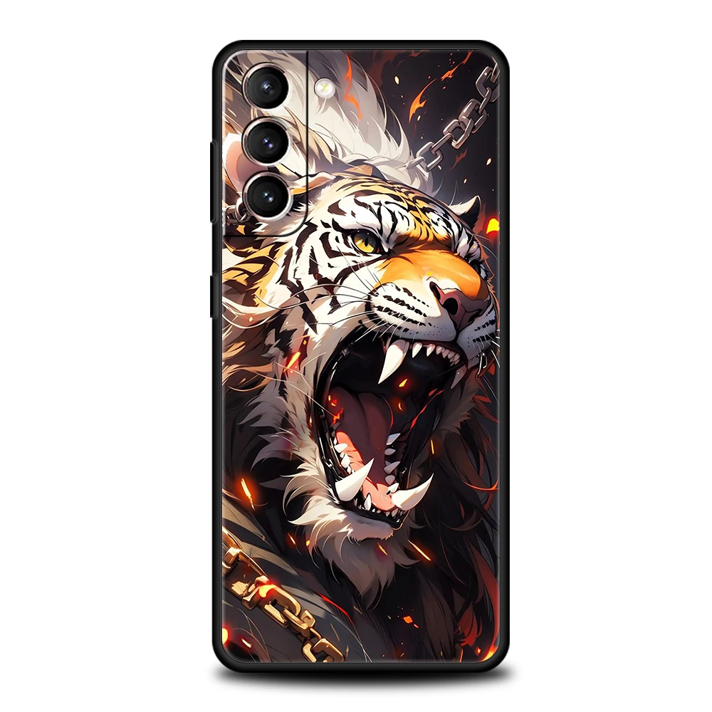 Fierce Tiger Silicone Phone Case - Stylish & Durable Cover