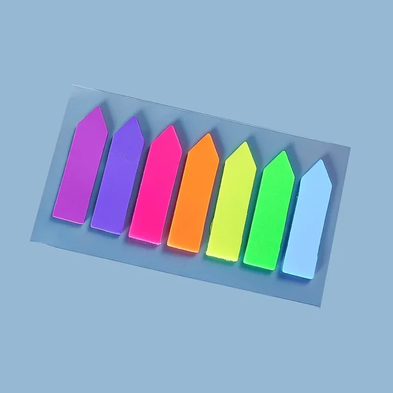 Clear Sticky Notes and Page Markers Set - Transparent Notepad and Bookmarks for Organizing and Planning