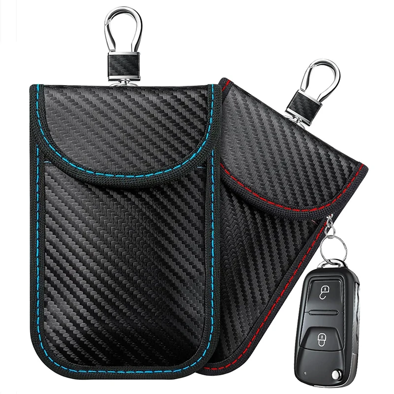 1Pc Car Keys Bag Signal Blocker Case for Privacy Protection