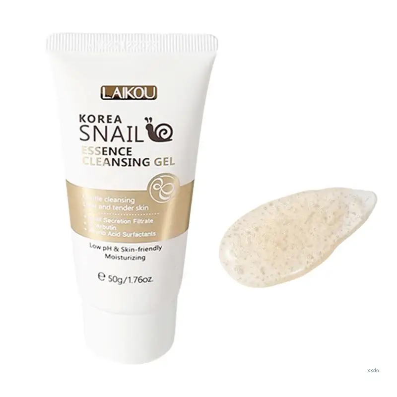 Snails Mucin Gel Cleanser 50g Rich Daily Deep Cleansing Gel for Dry & Sensitive Snails Essence Cleansing Gifts facial cleanser
