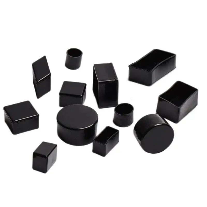 Square Silicone Chair Leg Caps Non-slips Table Foot Dust Cover 16pcs~4pcs