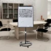 Magnetic Whiteboard Flipchart Easel 28" x 40" Mobile Dry Erase Board with 5 Wheels Height Adjustable for School Office & Home 3