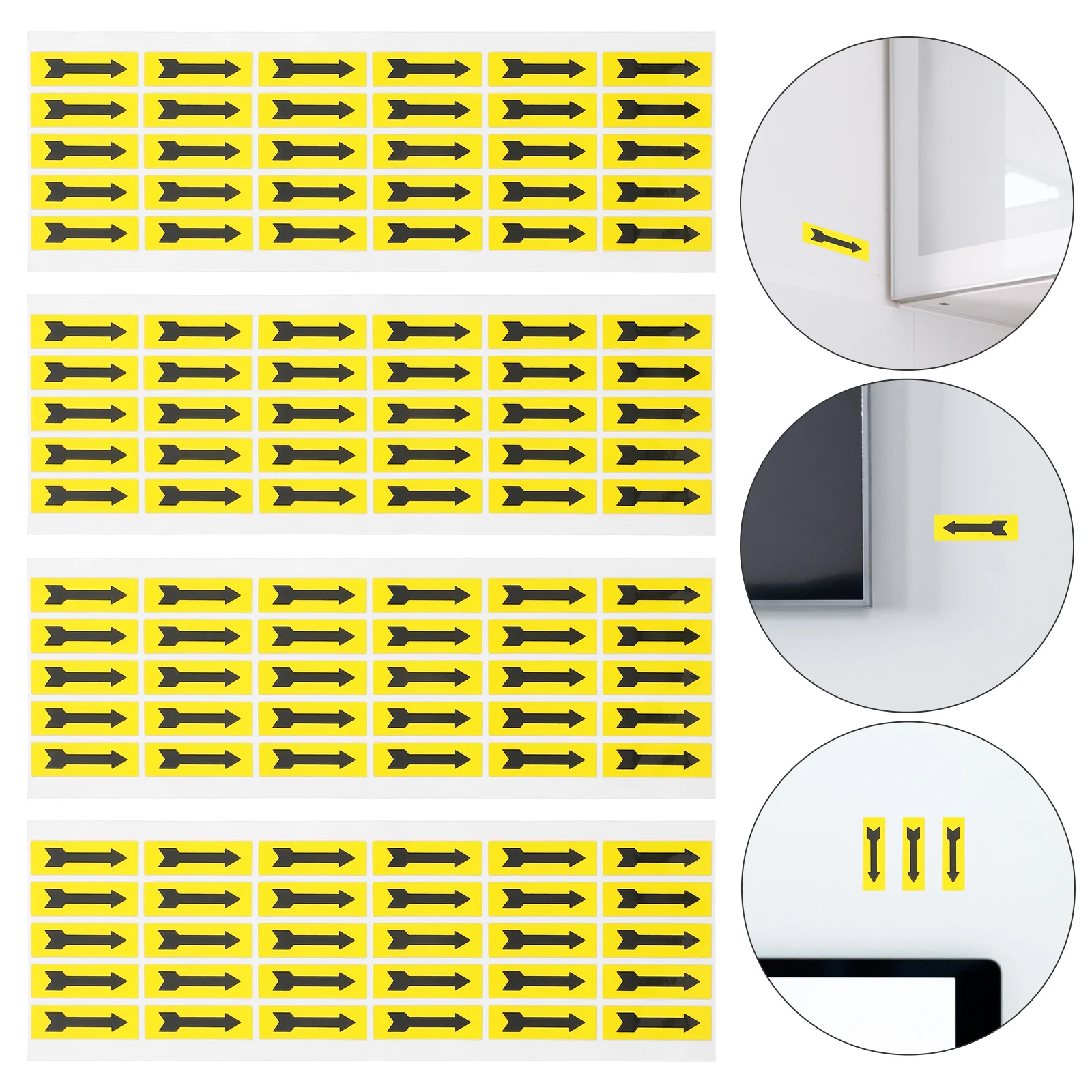

5 Sheets of Arrow Label Stickers Indicator Tags Factory Repair Stickers Decals