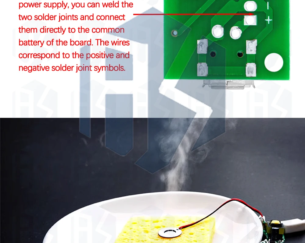 1 ~ 5 Stück USB Mini Luftbe feuchter DIY Kits Nebel macher und Treiber Leiterplatte Nebel gerät Zerstäubung sfilm Zerstäuber Blatt Mini oszillierend – Detail 6