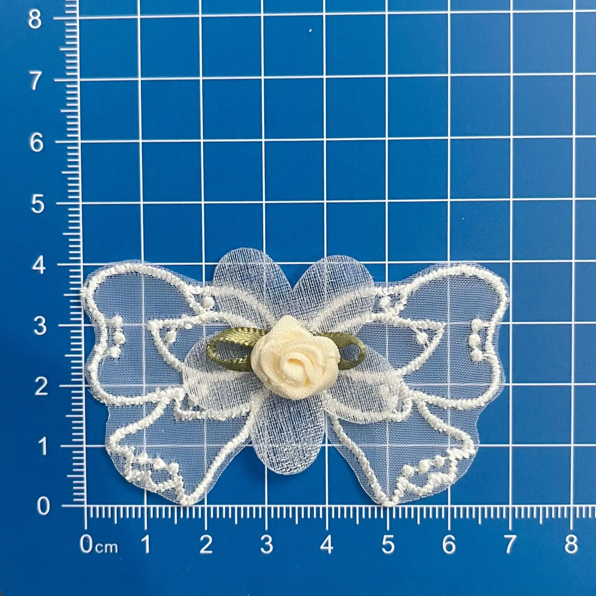 10 stücke Multi Farbe Organza Stoff Rose Künstliche Blume Bowkont Seide Butterfuly Kopf Für DIY Hochzeit Party Home Dekorationen – Detail 9