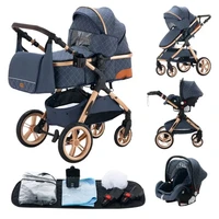 Poussette bébé 3 en 1 poussette multifonctionnelle facile pliante voyage Portable landau siège de sécurité norme ue livraison gratuite 6