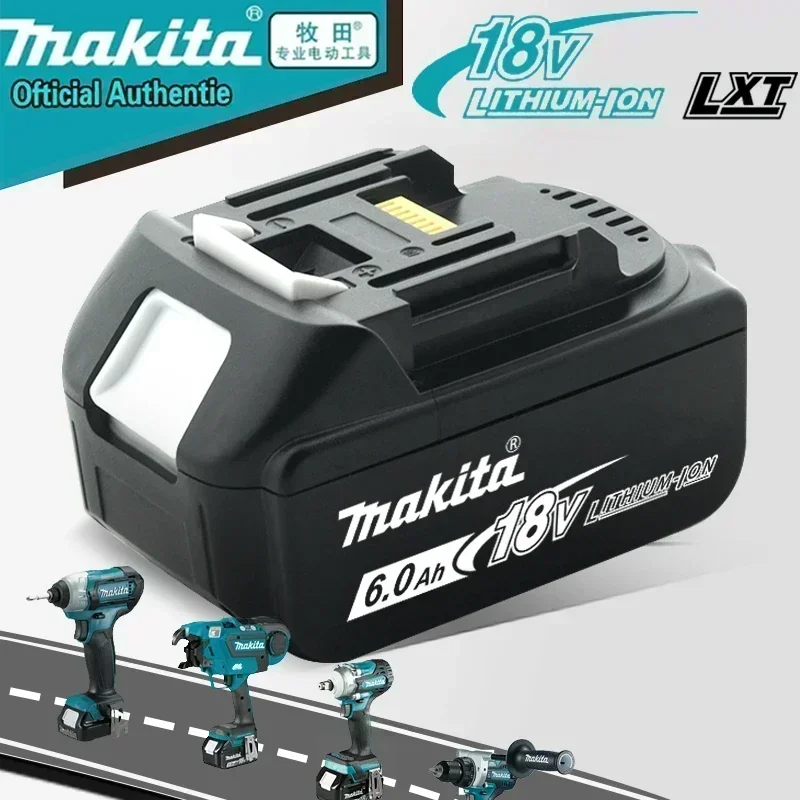 Makita 18V Akku 6000mAh wiederaufladbarer Elektrowerkzeug-Akku, mit LED Li-Ion Ersatz LXT BL1860B BL1860 BL1850 3A Ladegerät – Detail 19