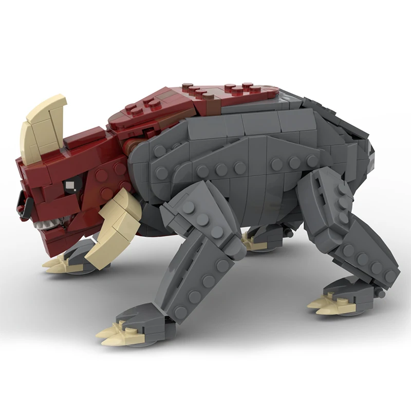 BuildMoc 아레나 야수 갑각류 벽돌 빌딩 블록 키트, 우주 전쟁, Reek 코뿔소, Acklay 몬스터 장난감, 어린이 선물