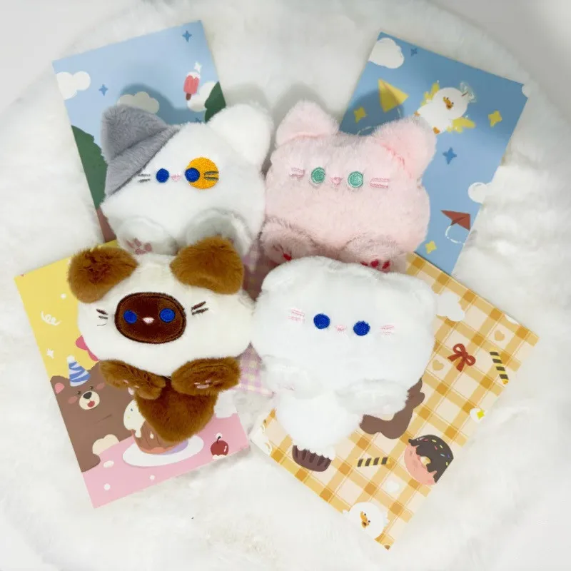 Cartoon Cat Doll Plush Pendant Creative Hangings Ornament Cute Key Pendant Bag Accessories Bag Pendant Car Keys Accessories 6