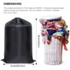 Large Laundry Bag Heavy Duty Polyester Washing Backpack with 2 Adjustable Shoulder Straps for School Camping 4