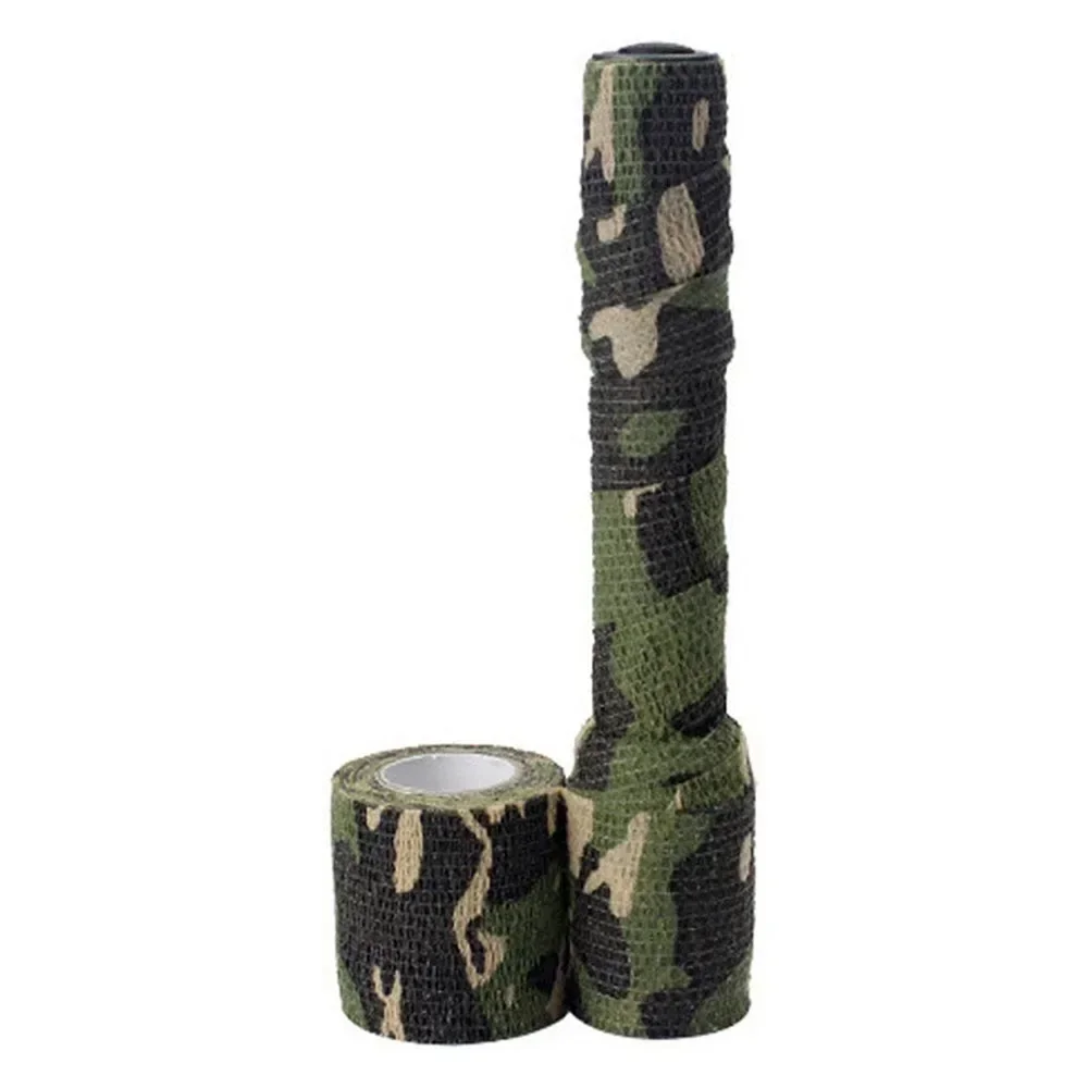 4.5M Outdoor Camouflage Tape Self-Adhesive Stretch Wrap Non-Woven Tactical Camo Bandage Hunting Gear Concealment Objects