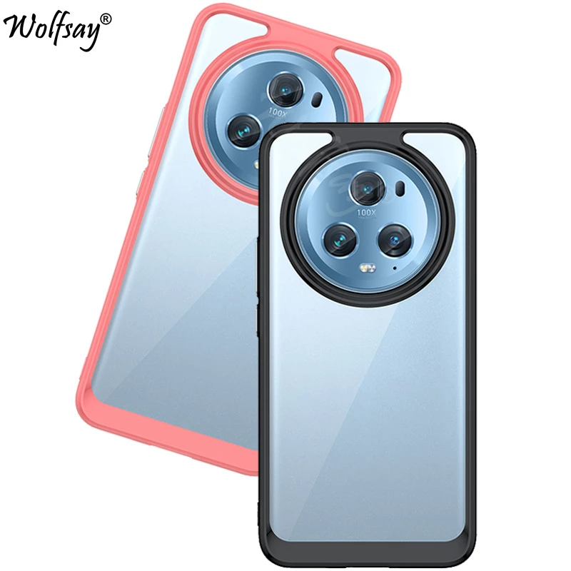 Custodia Morbida Trasparente Per Telefono Per Honor Magic 5 Pro Custodia In Silicone Color Cover Posteriore Honor Magic 5 Pro Custodia Per Honor Magic