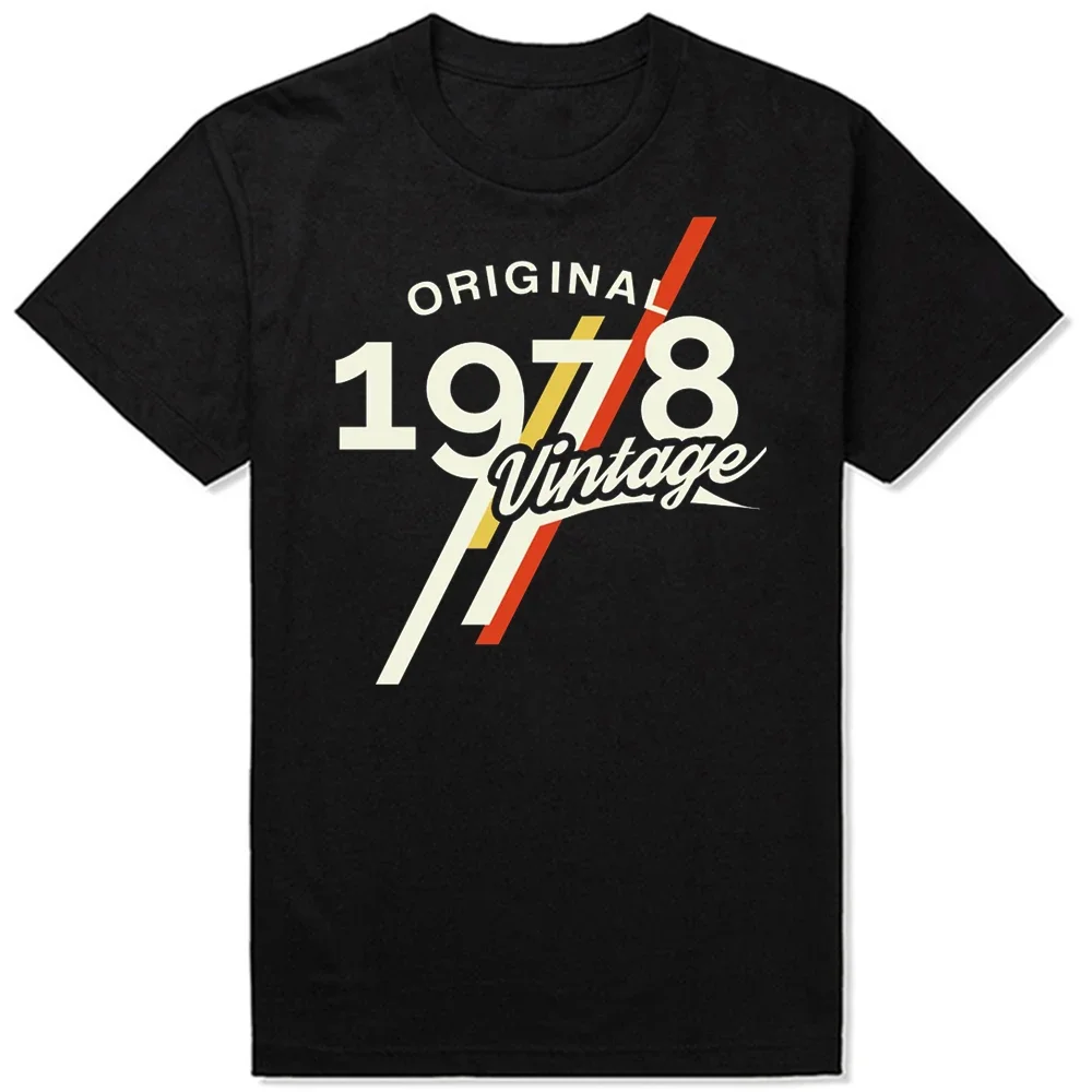 Original Vintage 1978 Retro est 1978 Edition T-Shirts Sommer Grafik Baumwolle Streetwear Kurzarm Geburtstags geschenke T-Shirt