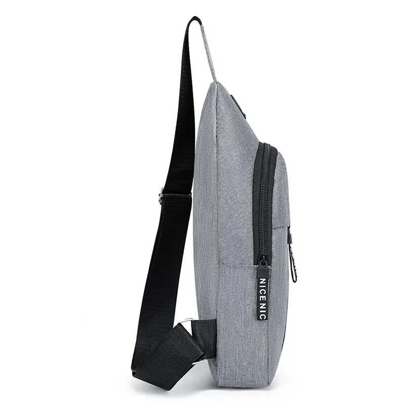 Borsa da petto da uomo d'affari in tela casual - immagine 4