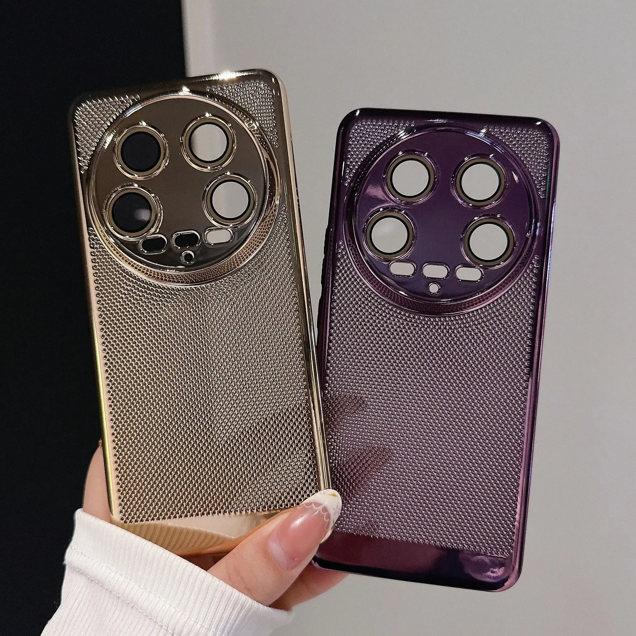 Enhanced Heat Dissipation Breathable Plating Hard Phone Case