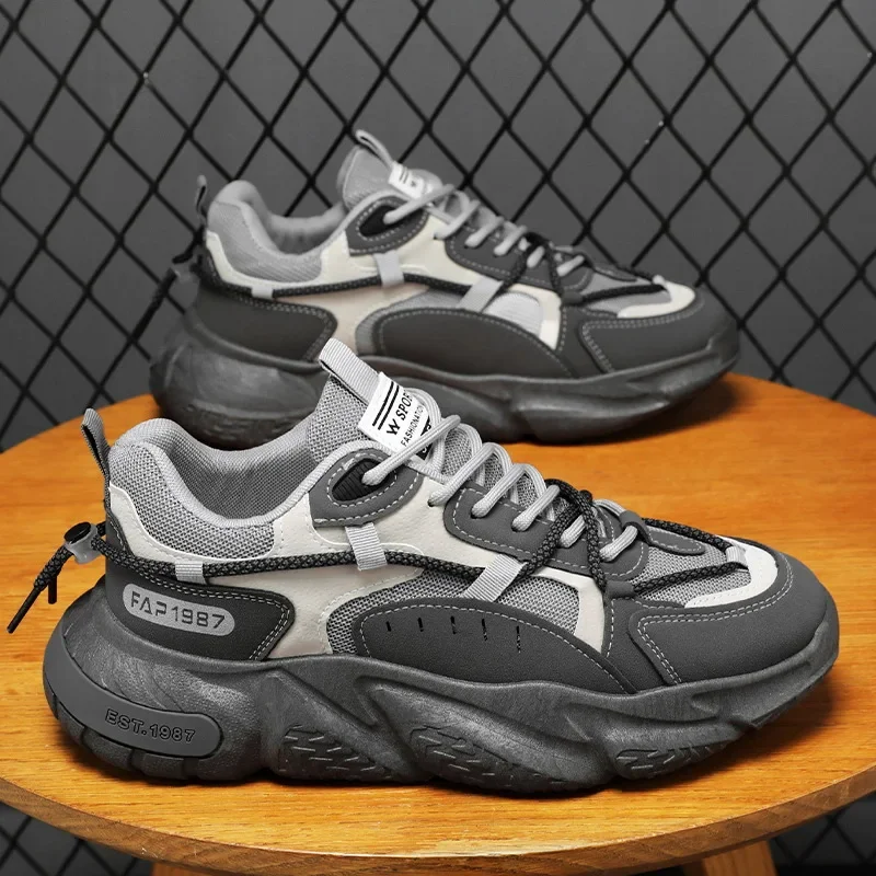 

Autumn Men's Shoes New Breathable Mesh Men's Trendy Versatile Elevated Sports Shoes Casual sneakers men designer shoes men