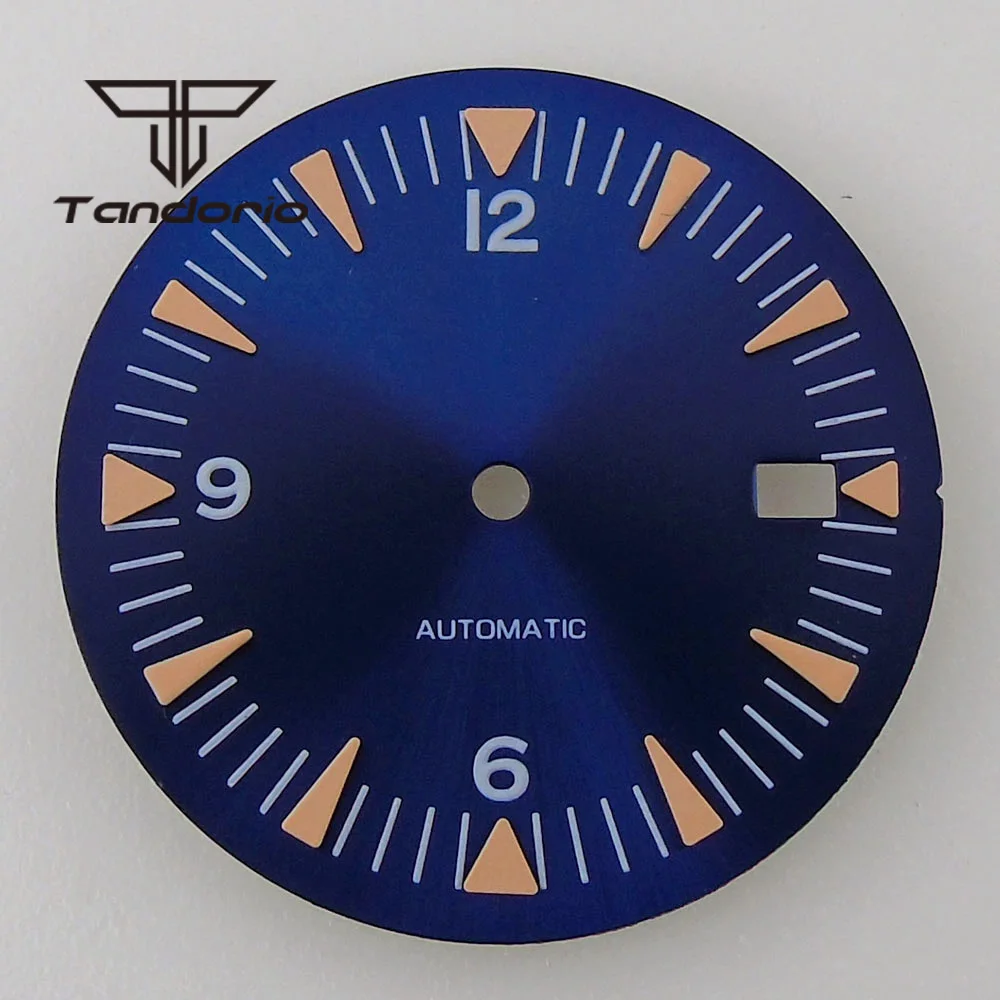 Elegant 32mm Multicolor Automatic Watch Dial with Date Window and Hands Set