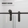 Shower Door 56-60 Inches W X 76 Inches H Glass Shower Door with Handle and Waterproof Sealing Strip, Black 3