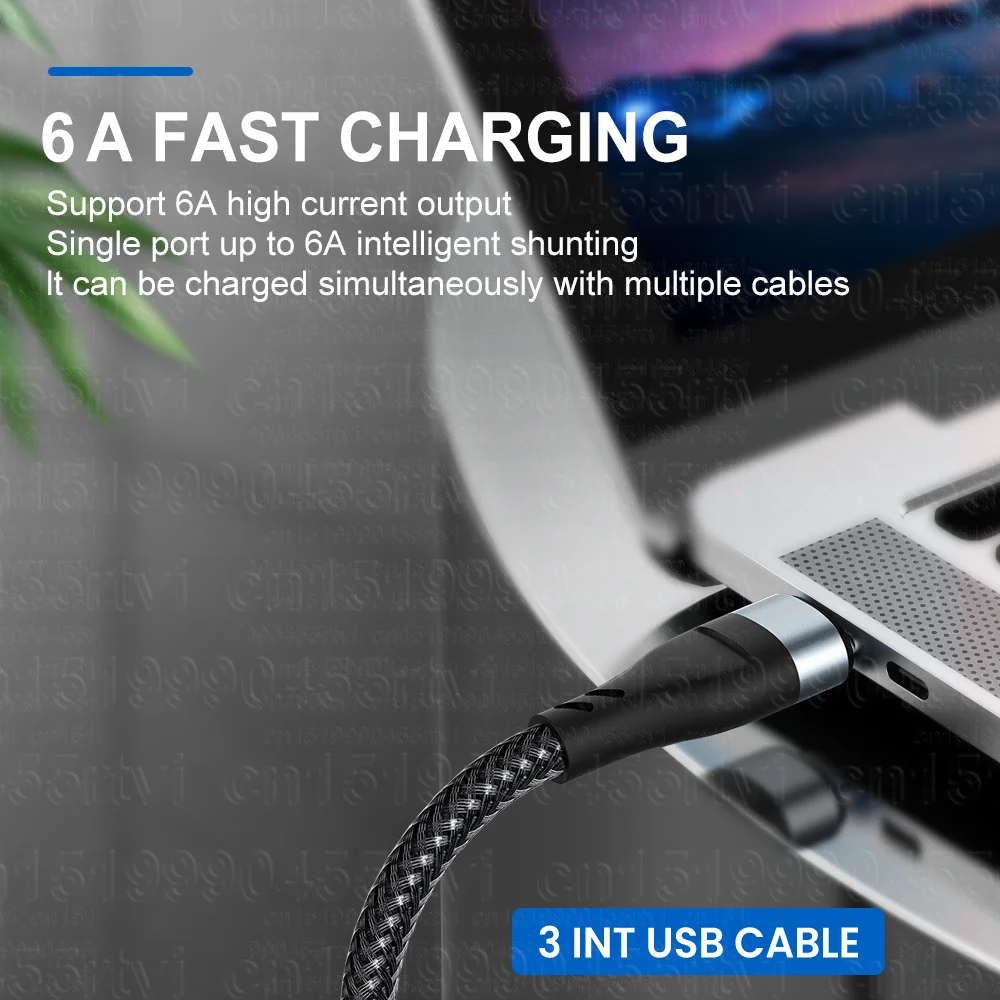 6A 3 vienā SuperCharging kabelis Micro USB Type-C ātrās uzlādes Micro USB Type-C datu kabelis iPhone 14 13 Samsung Xiaomi Huawei_voghion.com