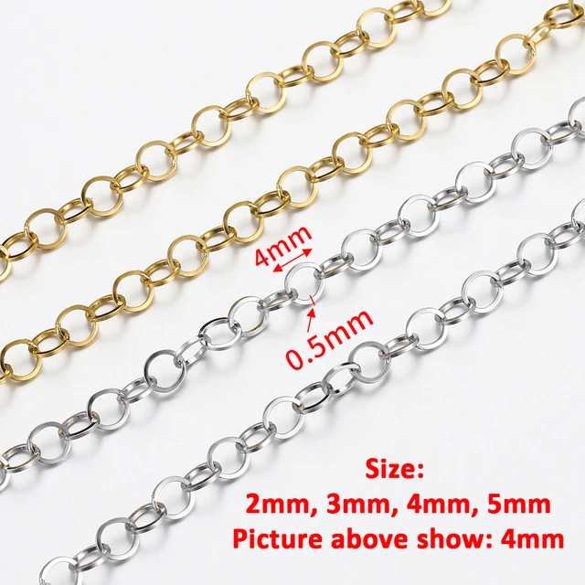 Stainless Steel Chains Jewelry Making