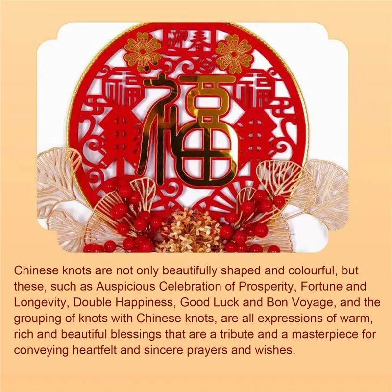 Chinese Home Knot Tassel Lunar New Year Decoration Spring Festival Tassels Ornaments Luck Hanging Pendant Traditional Decor
