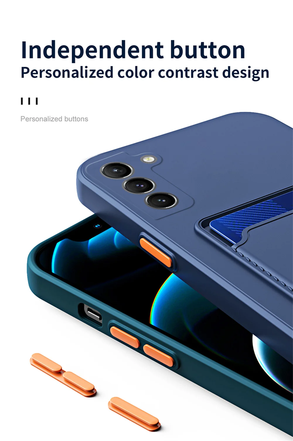 TPU Soft Silicone Card Slot Wallet Case For SamSung S24 S23 S22 S21 S20 FE Plus Ultra Note 20 A54 A34 A24 A15 A25 A35_voghion.com