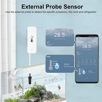 Tuya WiFi/ ZigbeeTemperature Humidity Sensor with External Probe for Smart Life App Alexa Google Assistant for Freezer Fish Tank - Image 3