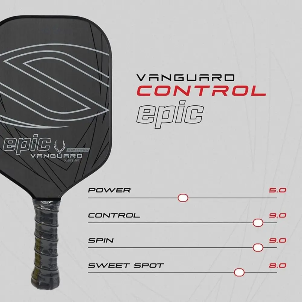 Carbon Friction Surface T700 Carbon Fiber Pickleball Paddle Enhanced Power 16MM Polymer Core Sports Bat Ergonomic Grip