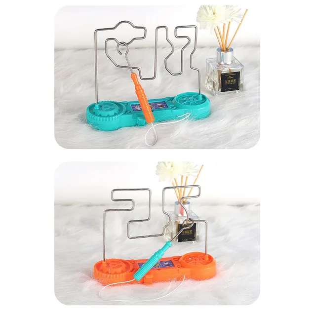 1Set Kids Collision Electric Shock Toy Education Electric Touch Maze Game Party Funny Game Children Kids Study Supplies Toys 2