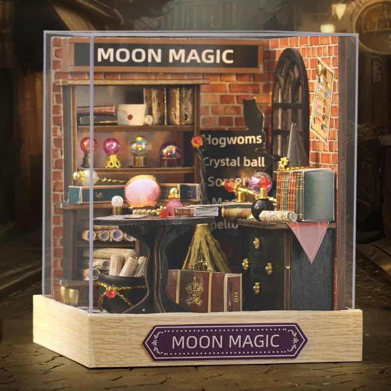 DIY Miniature Dollhouse Kit with Furniture - Cozy Bedroom Wooden Craft Set and Home Decor