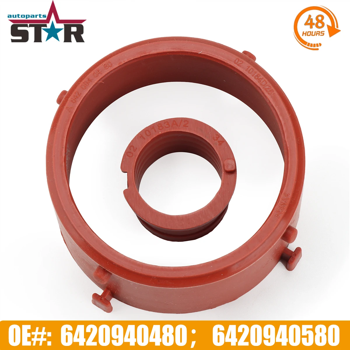 OM642 Diesel Engines Turbo Breather Intake Seal For Mercedes-Benz E320 E350 GL320 GL350 ML350 ML320 R350 6420940480 6420940580