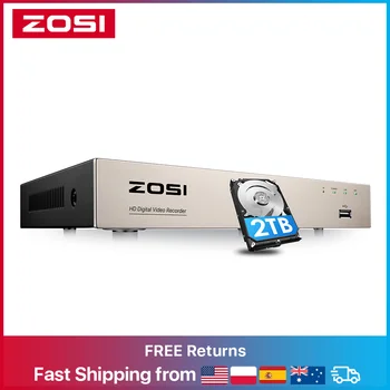ZOSI 1080P 8 Channel 8CH AHD CVI TVI CVBS DVR 1920*1080 2MP CCTV Video Recorder Hybrid Cam Security System 1