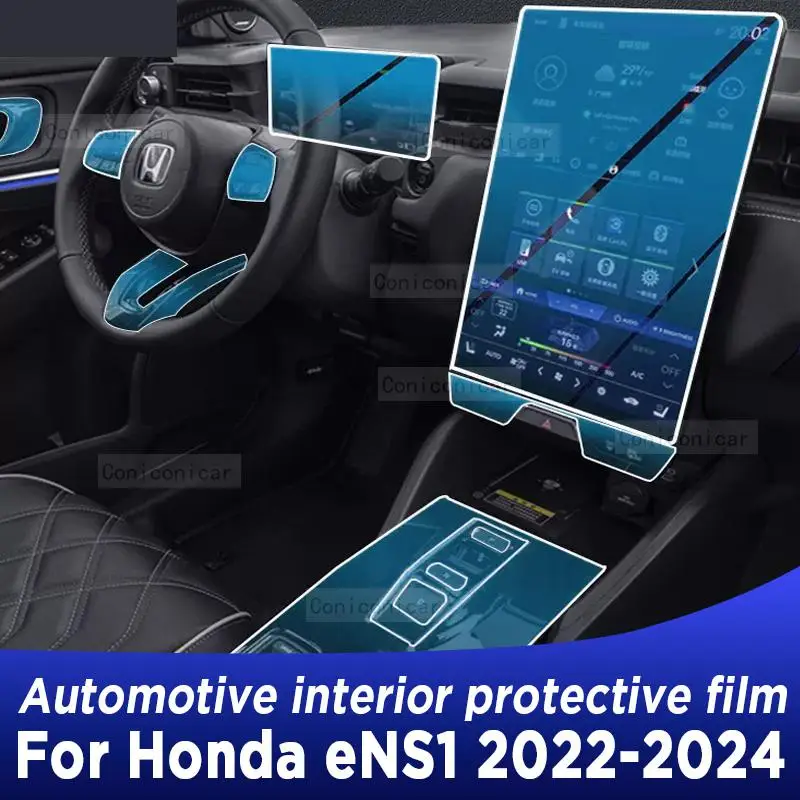 

For Honda eNS1 2022-2024 Gearbox Panel Navigation Screen Automotive Interior TPU Protective Film Cover Anti-Scratch Sticker
