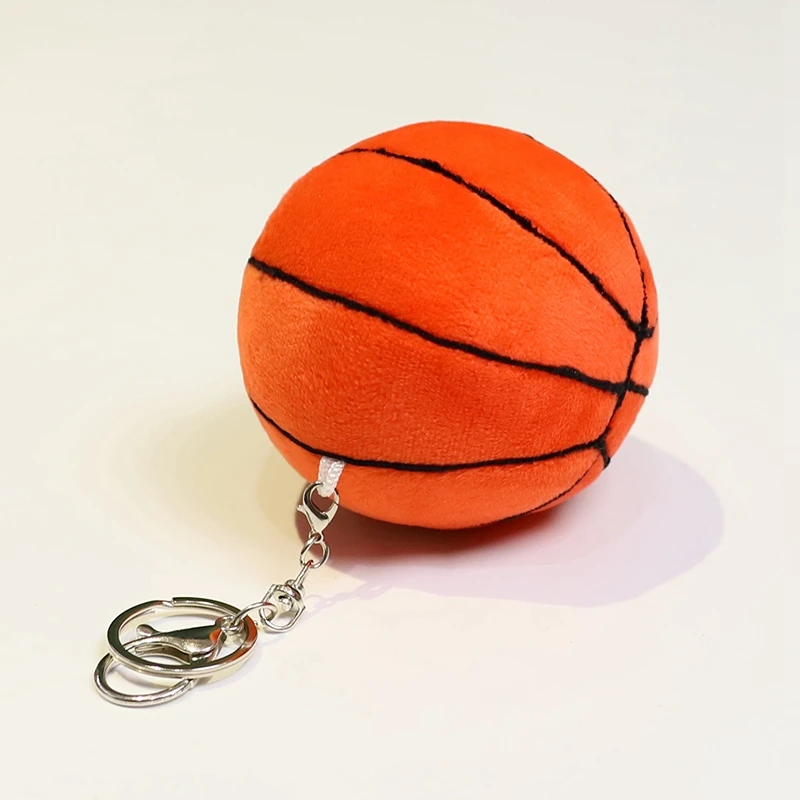 thumbnail image 1 of Funny Basketball Football Plush Toy Pendant Soft Ball Decompression Sport Doll Balls Creative Birthday Gift for Boy Indoor Decor, 1 of 5