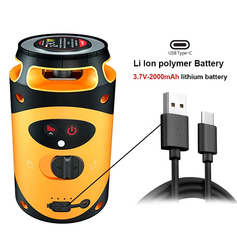 

New Pattern 5 Lines Laser Level 360 Green Beam Line Automatic Self-Leveling Type-C Small Dual Module Multiple Angles Cross